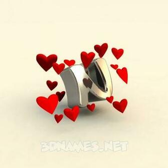 3d Name Wallpaper Image For The Of N