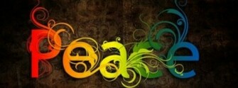 Colorful Peace Sign Background