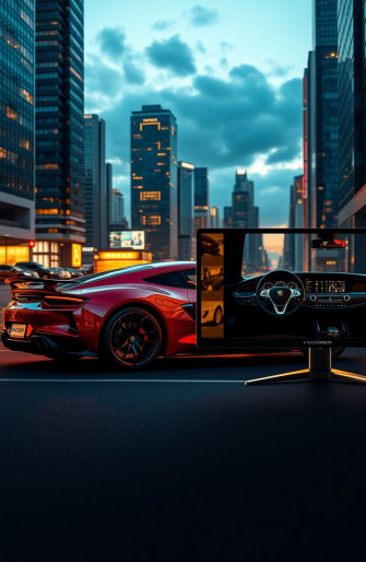Dual Monitor Car Wallpaper