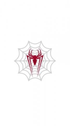 Spider Man White Background Minimalist Wallpaper