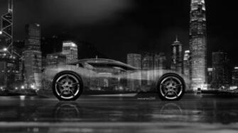 4k Maserati Alfieri Side Crystal City Car Chevrolet Corvette