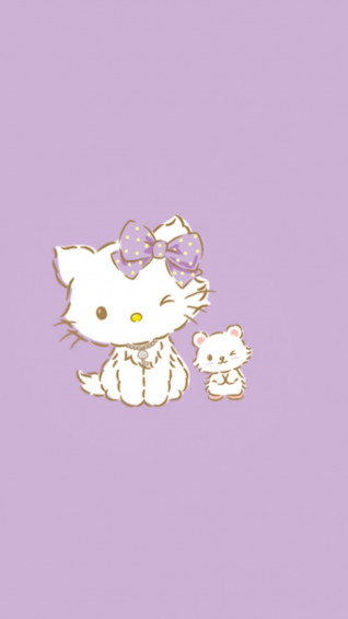 Alisa On Charmmy Kitty Hello iPhone Wallpaper