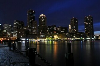 Boston Skyline Wallpaper Art By Katielambert