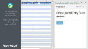 Journal Entry Batch Creator For Financial Edge Nxt