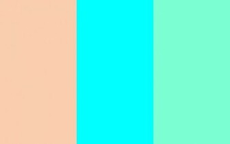 Resolution Apricot Aqua And Aquamarine Solid Three Color Background