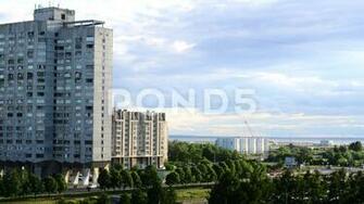 Soviet Era High Rises Of Vasilievsky Island Saint Petersburg