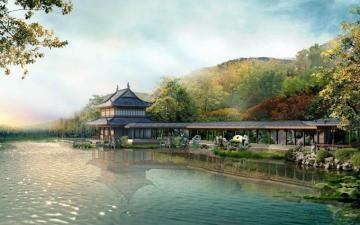 Asian Scenery Wallpaper Top Background