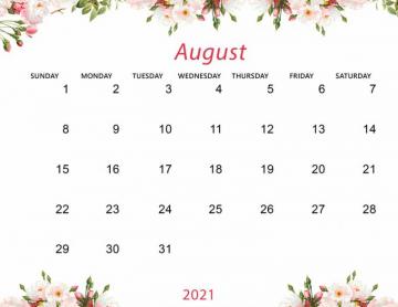 Cute August Calendar Desktop Wallpaper On We Heart It