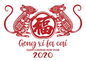 Happy Chinese New Year Zodiac Sign Of The Rat This