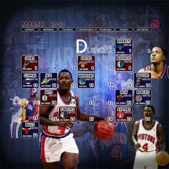 Dumars Detroit Pistons March Schedule Wallpaper Need4sheed