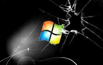 Broken Windows Black Wallpaper