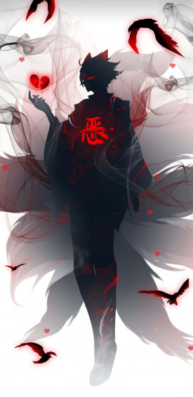 A Young Anime Boy Surrounded By Sinister Forces