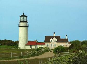 Clear Of The Cape Cod Highland Lighthouse And Road That