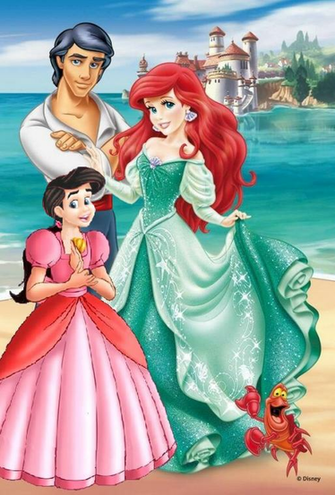 Ariel Eric Melody And Sebastian By Rickeyel08