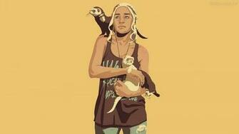 Papel De Parede Daenerys Targaryen Khaleesi Retro Game Of Thrones