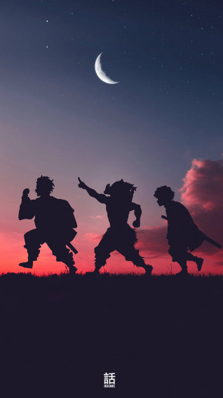 Demon Slayer Aesthetic Anime iPhone Wallpaper