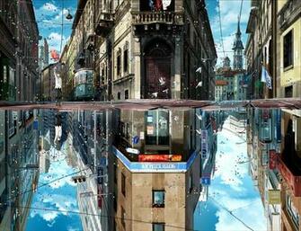 Japanese Anime City Android iPhone Desktop HD
