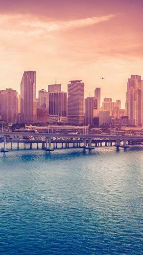 iPhone Plus Wallpaper Miami Down Town Florida Covers Heat