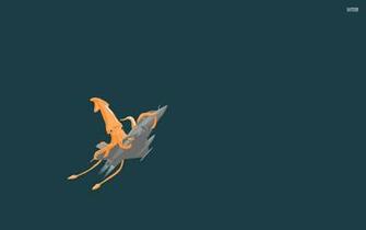 Giant Squid On A Jet HD Background