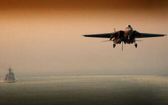 Tomcat Evening Landing Wallpaper HD