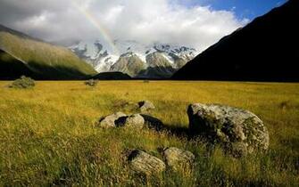 Landscape Mac Cook Park New Zealand Background Nature Wallpaper