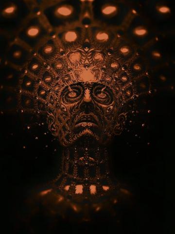 Tool Alex Grey Mobile Wallpaper Lock Screen Orange