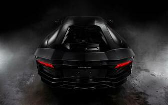 Lamborghini Aventador Matte Black Wallpaper