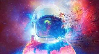 Astronaut Galaxy Wallpaper Top