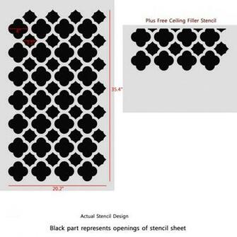 Stencils Modern Pattern Reusable Stencil For Walls Just Like Wallpaper