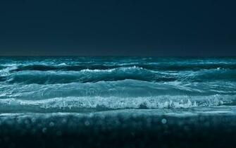 Night Beach Waves Shore Wallpaper Beaches