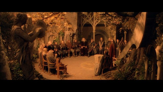 The Council Of Elrond Movie Lord Rings