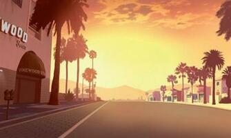 Vinewood Streets Background