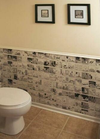Have Seen Old Newspapers And Sheet Music Used As Wallpaper For Walls