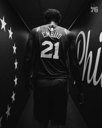 Philadelphia 76ers On Last Night In Black And White