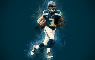 Wallpaper Russell Wilson Seattle Seahawks 4k Art