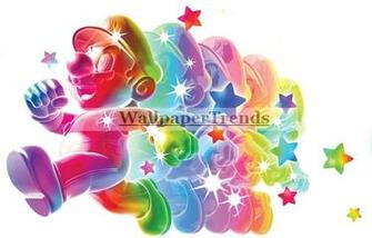 Mario Decals Super Bros Games Rainbow Wall Decal
