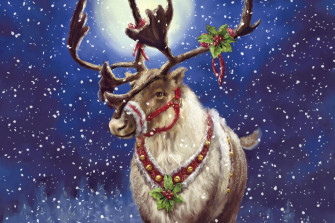 Christmas Holiday Reindeer Wallpaper HD