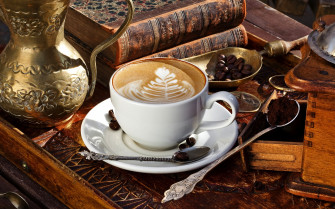 Art On Coffee Wallpaper