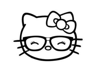Kitty Decals Fireguard Nerd Hellokitty Hello Vinyl