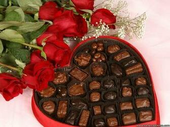 Desktop Wallpaper Other Background Chocolate And Flowers