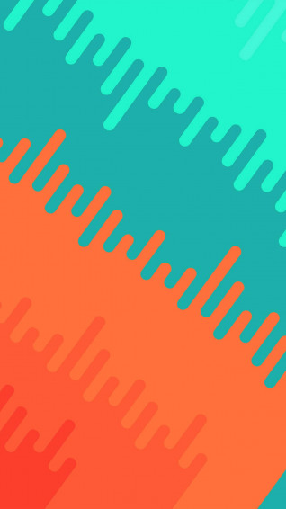 Orange And Teal Wallpaper
