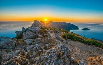 Picture Rays Of Light Majorca Mallorca Spain Cap De Formentor