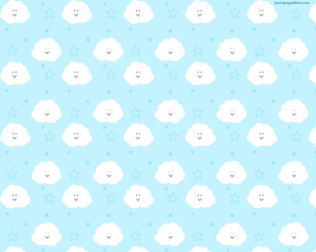 Cute Blue Background High Definition Wallpaper