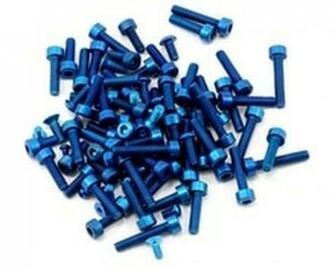 Team Associated Factory Aluminum Screw Kit Blue Sc10
