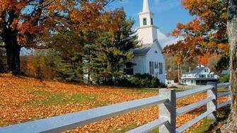 Fall Church Wallpaper New England