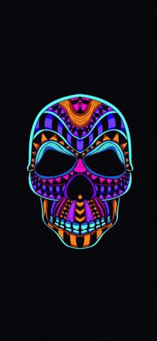 Skull Dark Minimal 4k iPhone Wallpaper