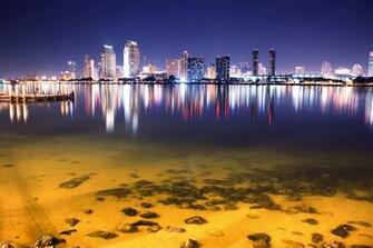 San Diego Skyline Beach Scenery HD Wallpaper