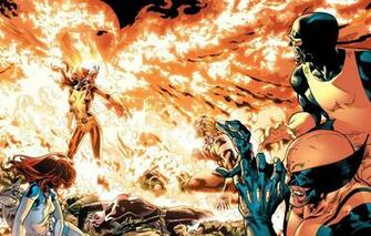 Wallpaper Battle Wolverine X Men Marvel Comics Cyclops Dark