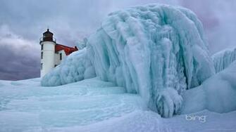 Blackberry iPad Bing Ice Lighthouse Screensaver For Kindle3 And Dx