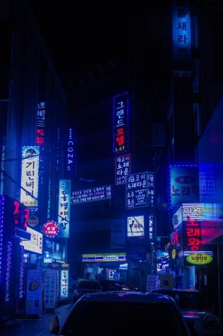 30k Blue Neon Pictures Image